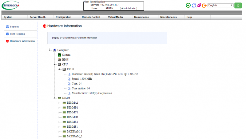 Supermicro SYS 5038K I ES1 Remote Management