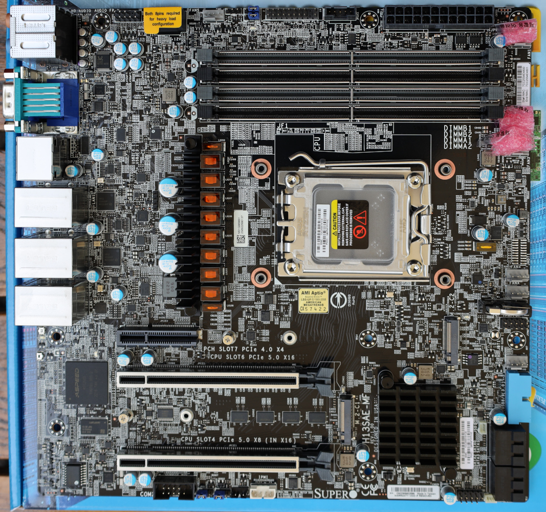 Supermicro H13SAE MF Top Down