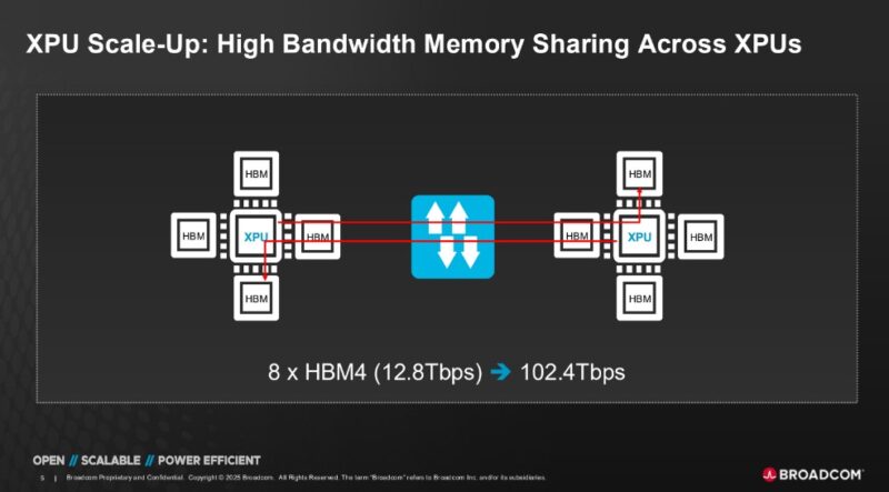Broadcom Tomahawk 6 Memory Sharing Across XPUs